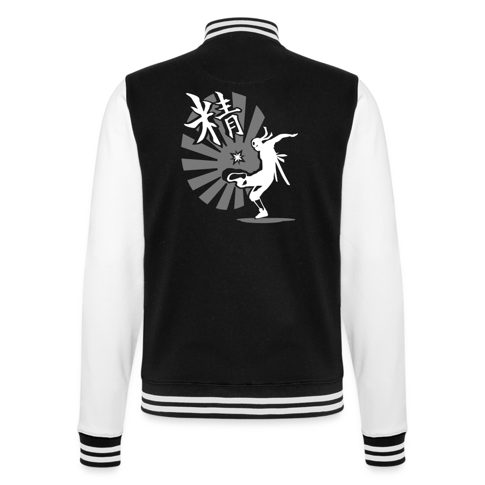 Hidden Horizon - Unisex Premium Karate College Sweat Jacket - black/white