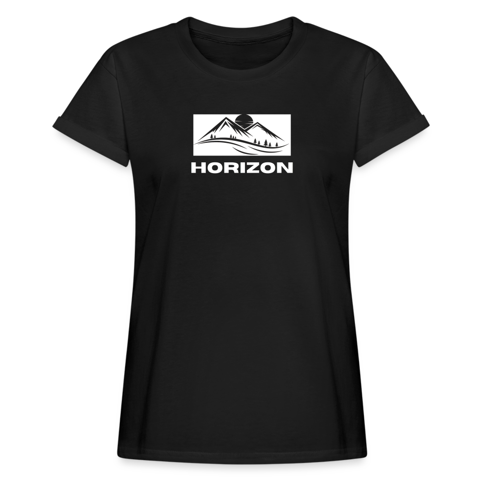 Hidden Horizon - Women’s Oversize Horizon T-Shirt - black