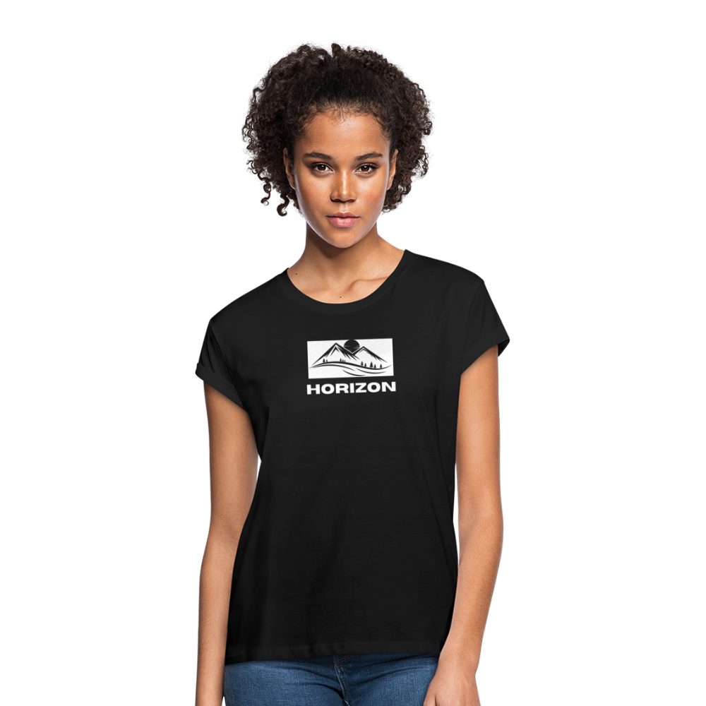 Hidden Horizon - Women’s Oversize Horizon T-Shirt - black