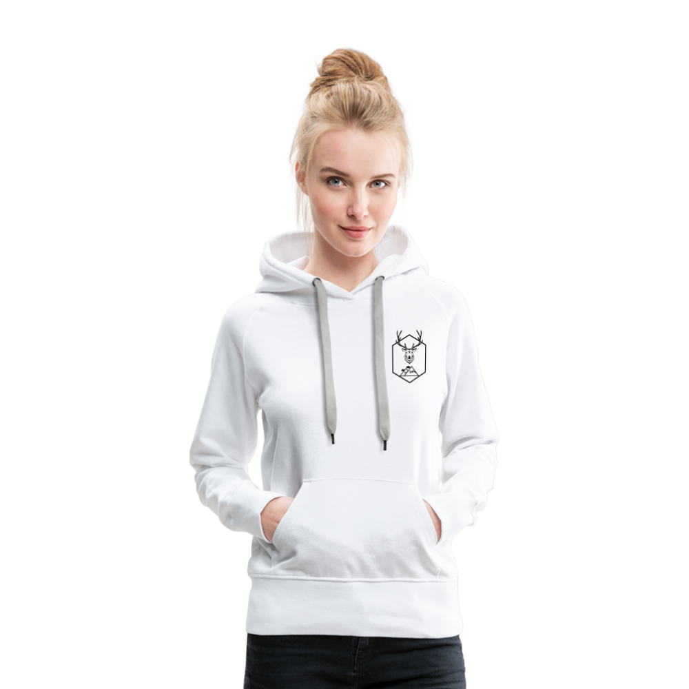 Horizon Origins Collection - Women’s Premium Deer Hoodie - white