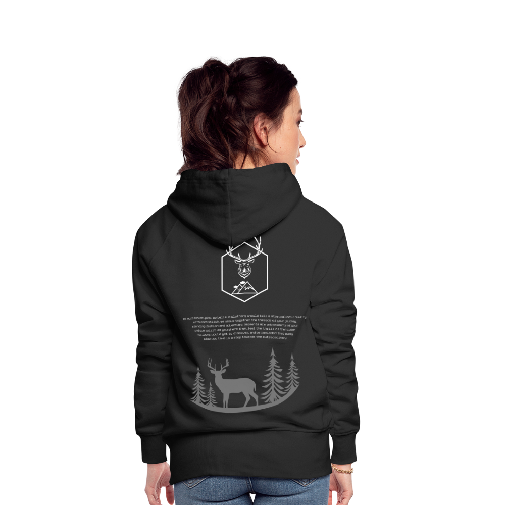 Horizon Origins Collection - Women’s Premium Deer Hoodie - black