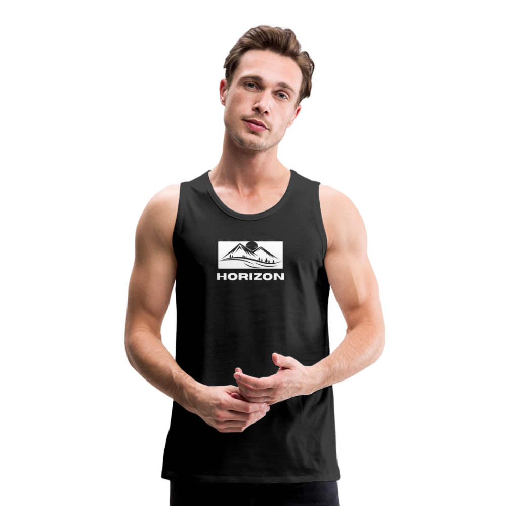 Hidden Horizon - Men’s Premium Horizon Tank Top - black