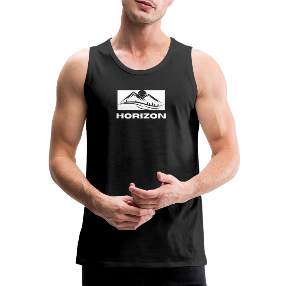 Hidden Horizon - Men’s Premium Horizon Tank Top - black