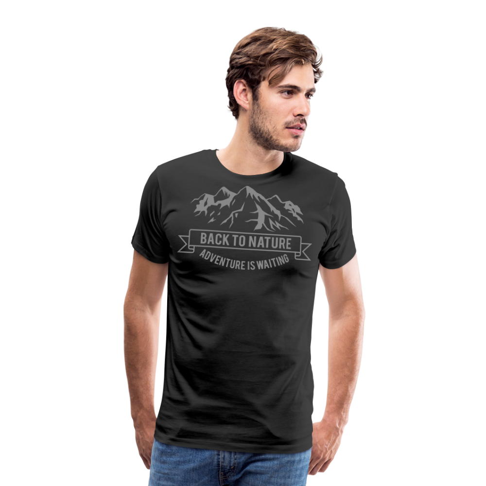 Hidden Horizon - Men’s Premium Nature T-Shirt - black