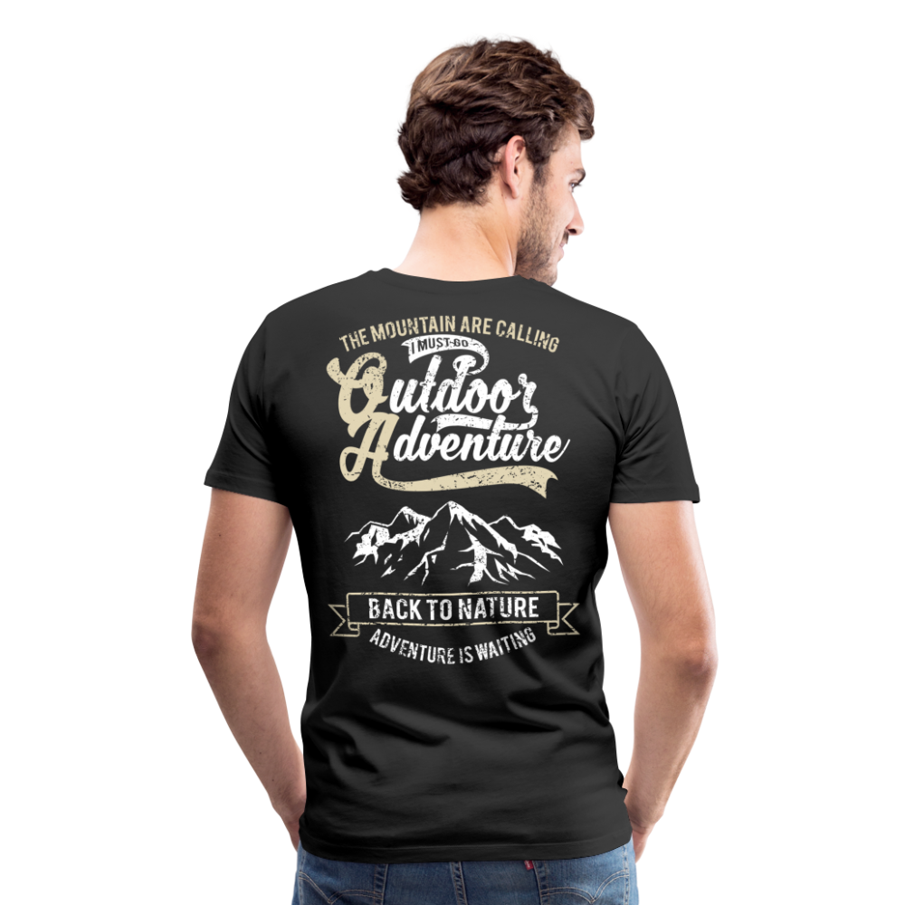 Hidden Horizon - Men’s Premium Nature T-Shirt - black