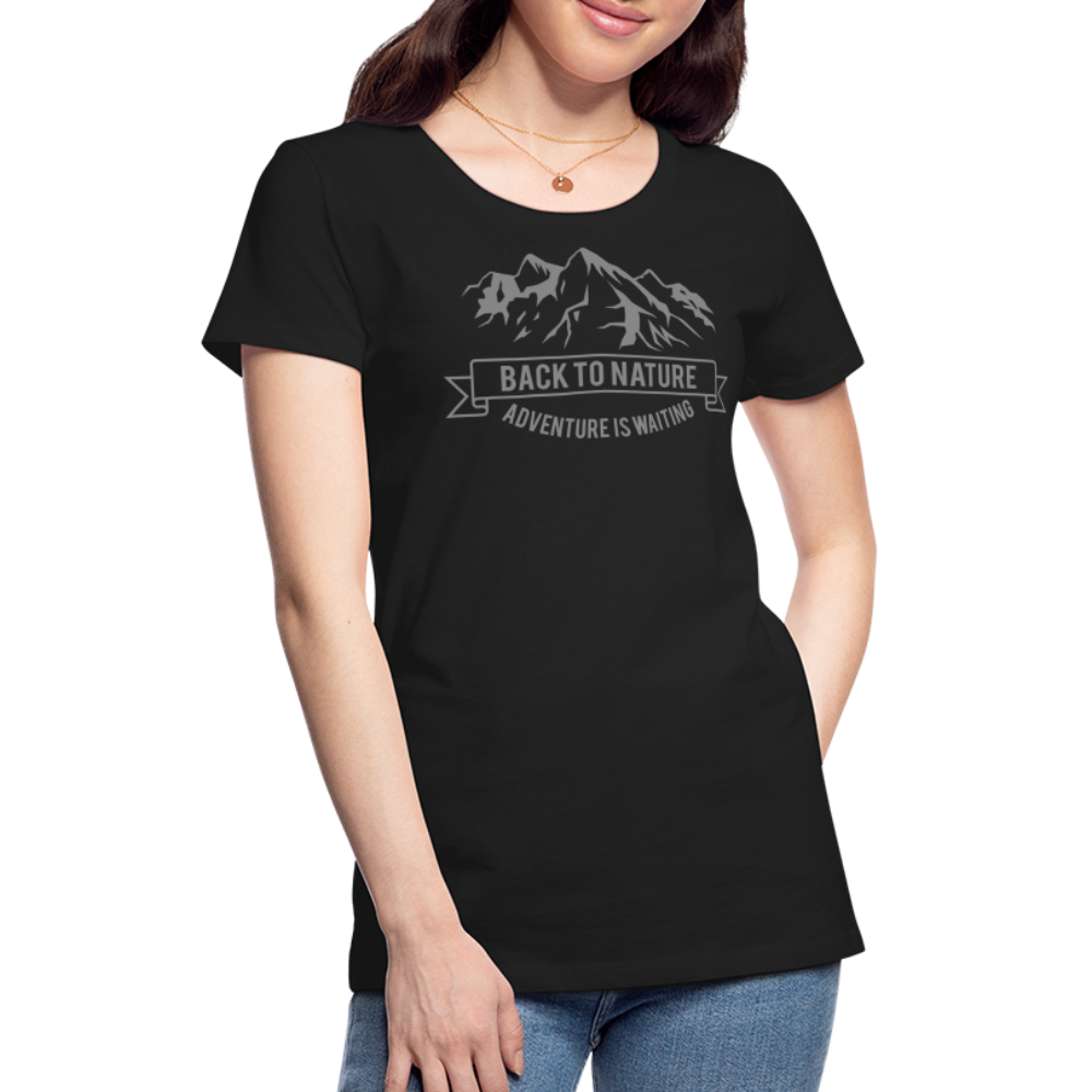 Horizon Origins Collection - Women’s Premium Nature T-Shirt - black