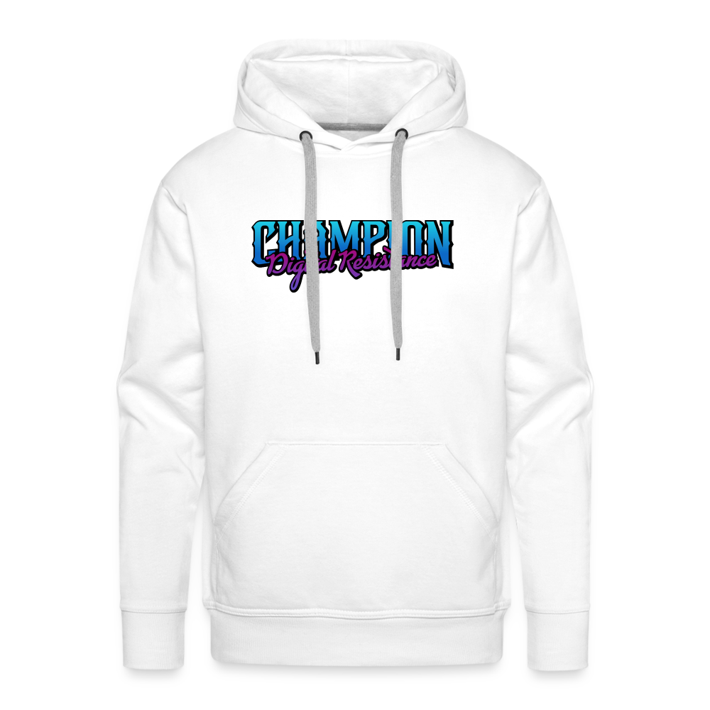 Hidden Horizon Origins - Men’s Premium Digital Resistance Hoodie - white