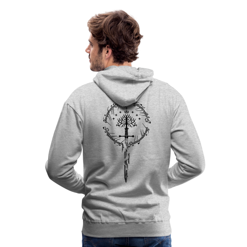 Hidden Horizon - Men’s Premium King's Tree Hoodie - heather grey