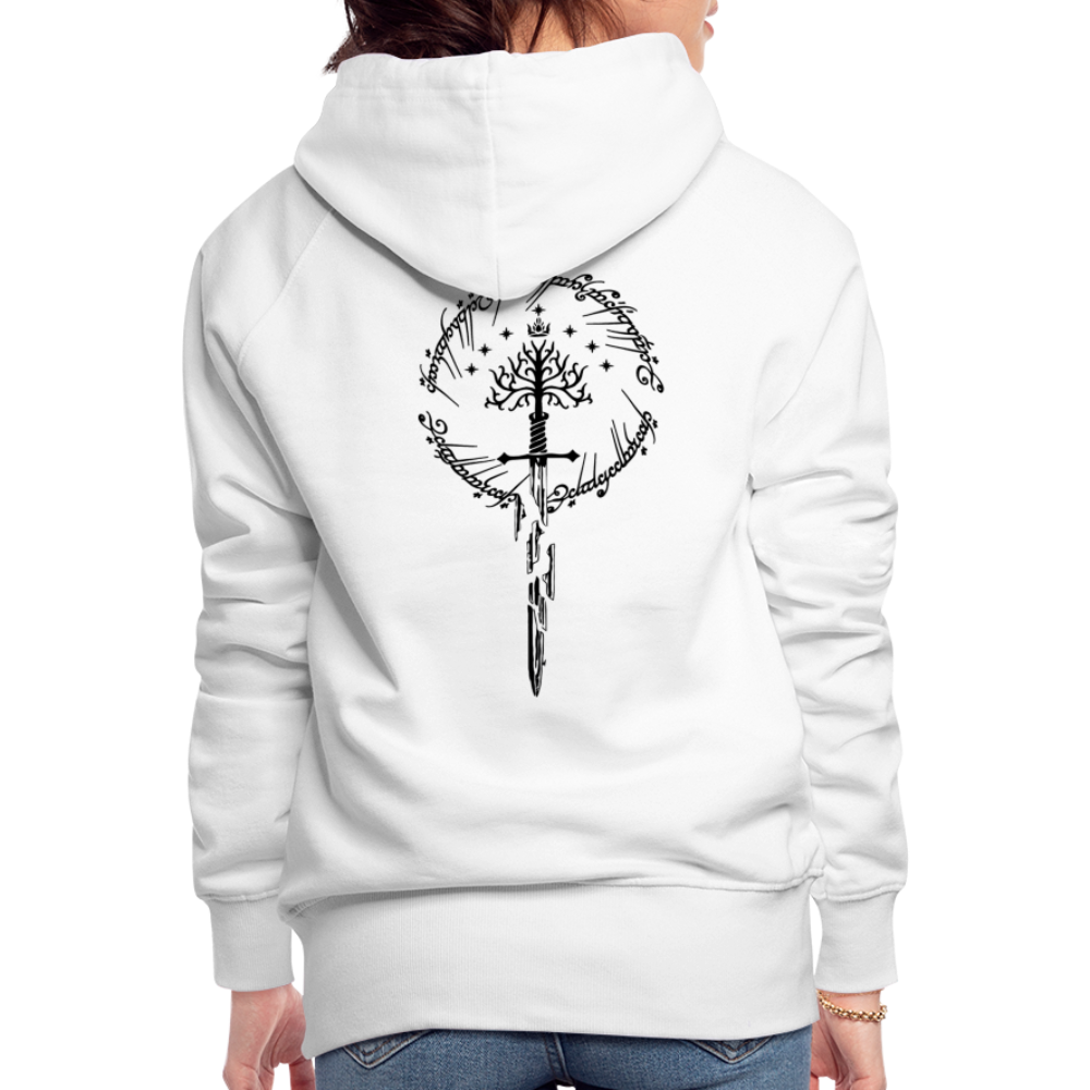 Hidden Horizon - Women’s Premium King's Tree Hoodie - white