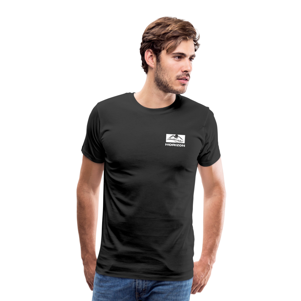 Horizon Origins - Men’s Premium Butterfly T-Shirt - black